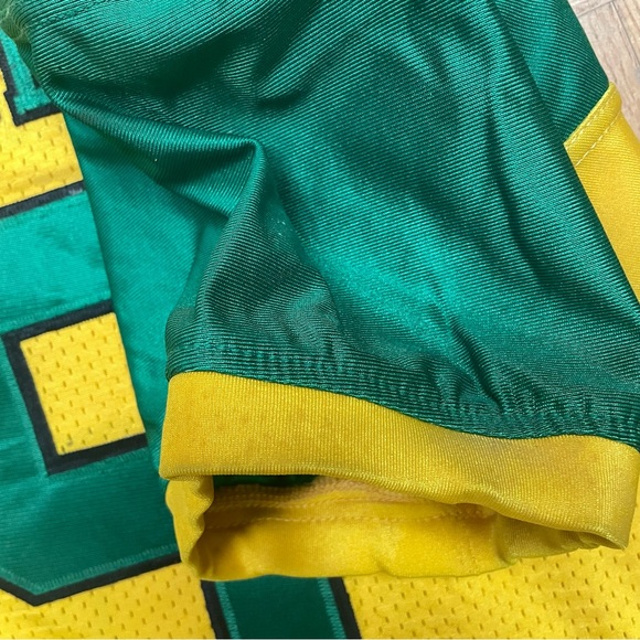 Vintage High School Football Jersey Men’s Large Eagles #9 Yellow Green Game-Worn - Picture 8 of 11